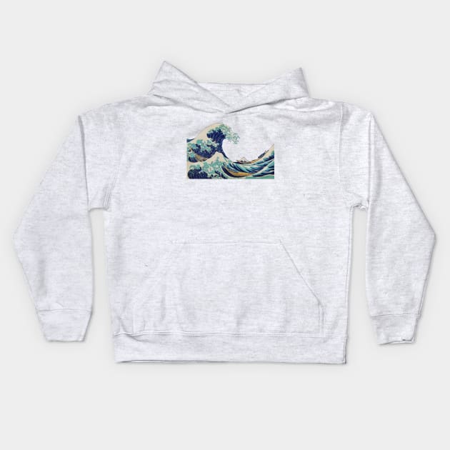 The Great Wave Off Kanagawa Kids Hoodie by creativewrld